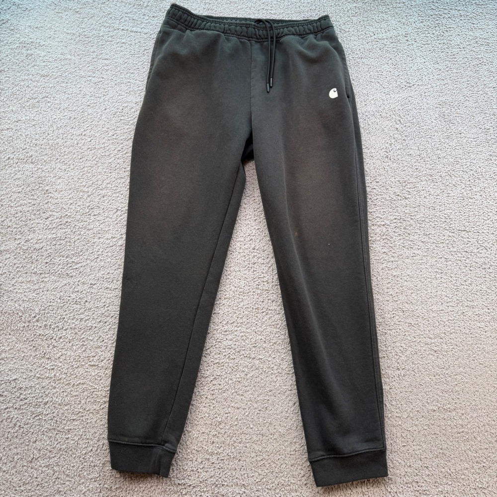 Carhartt Men Black Relaxed Fit Fleece Sweatpants Joggers BN5307 Size M